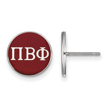 Pi Beta Phi Sorority Sterling Silver Enameled Post Earrings