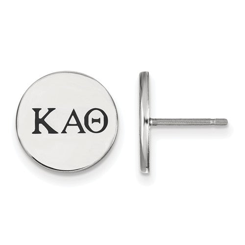 Kappa Alpha Theta Sorority Sterling Silver Enameled Post Earrings