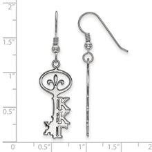 Kappa Kappa Gamma Sorority Sterling Silver Small Dangle Earrings