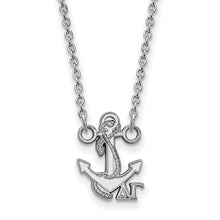 Delta Gamma Sorority Sterling Silver Extra Small Pendant Necklace