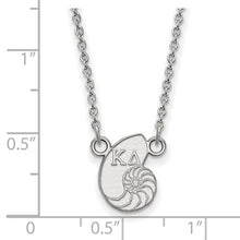 Kappa Delta Sorority Sterling Silver Extra Small Pendant Necklace