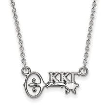 Kappa Kappa Gamma Sorority Sterling Silver Extra Small Pendant Necklace