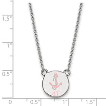 Delta Gamma Sorority Sterling Silver Extra Small Enameled Pendant Necklace