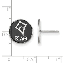 Kappa Alpha Theta Sorority Sterling Silver Enameled Post Earrings