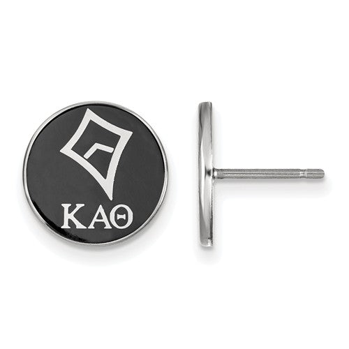 Kappa Alpha Theta Sorority Sterling Silver Enameled Post Earrings