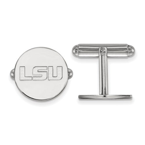 LSU Sterling Silver Cuff Links