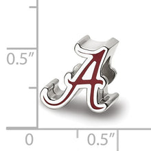 University of Alabama Sterling Silver Script "A" Logo Bead