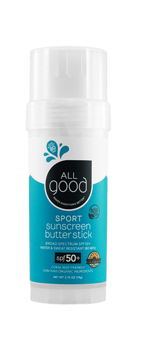 ION Health All Good SPF 50+ Sport Sunscreen Butter Stick, Water Resistant, 2.75 oz.
