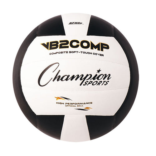 Champion Sports Official Size Composite Volleyball Black