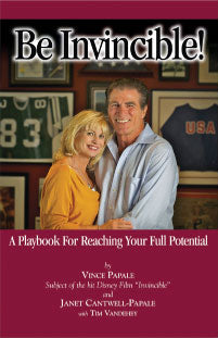ION Books | Be Invincible - by Vince Papale & Janet Cantwell Papale | Limited Edition